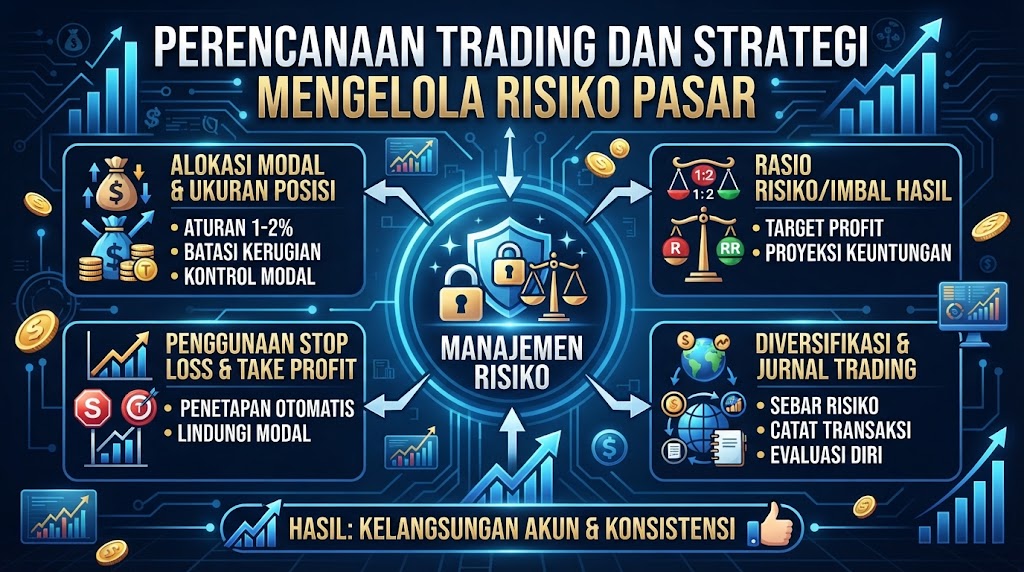 Perencanaan Trading dan Strategi Mengelola Risiko Pasar